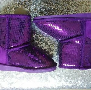 Brand New Sequin Youth Girl Size 12 Boots